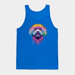 Cute Bolognese Dog Artwork Tank Top